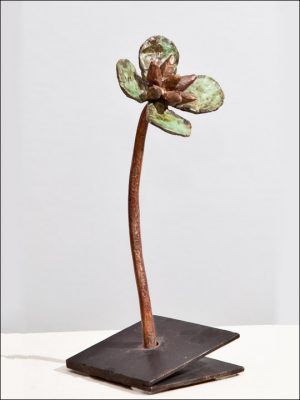 Flores de bronce. Flor crasa 5.