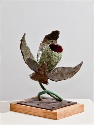 Figuras de bronce- Esculturas modernas - esculturas originales - Flor crasa 6.