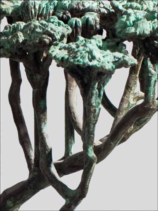esculturas de bronce - figuras decorativas - Arbol.