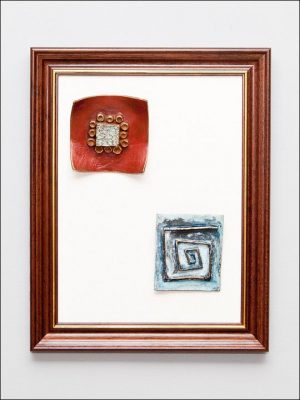 Figuras de bronce para colgar. Cuadro 4.